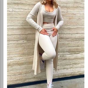 Women’s 3 piece ribbed lounge set | Brand New with Tags